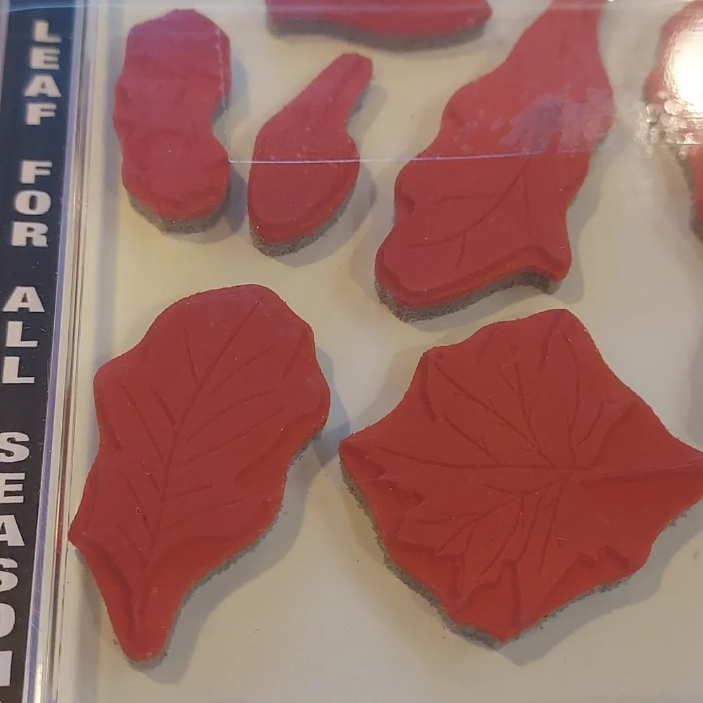 Rubber Stamps Leaf Pattern Leaves Stamp Set
